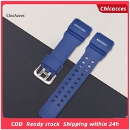 ChicAcces Watch Band Soft Waterproof Resin 28mm Men Watch Replacement Bracelet Strap Compatible for Casio GG-1000/GWG-100/GSG-100