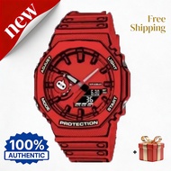 GSHOCK นาฬิกาอิเล็กทรอนิกส์ GA-2100 รูปแบบวาดด้วยมือ พร้อมจัดส่ง รับประกัน รุ่น GA-2100MNG