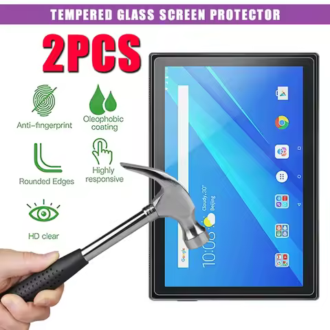 2Pcs Tablet Tempered Glass Tablet for Lenovo TAB M10 TB-X605F/TB-X505 10.1 Inch Scratch Resistant Ta