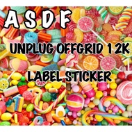 OFFGRID 12000 CARTOON FRUITS STICKERS 2.5CM - 8.5CM ASDF LABELS DISPOSABLE STATIONERY 100PCS UNPLUG 