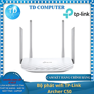 Bộ phát wifi TP-Link Archer C50 (Chuẩn AC/ AC1200Mbps/ 4 Ăng-ten ngoài/ 25 User) - Hàng chính hãng FPT phân phối