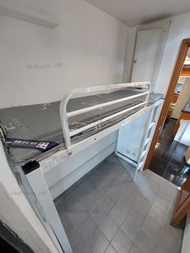 🔥包送上門 禮頓山二座高架直梯鐵床 高架床 工人床  高床 高鐵架床 單人床架 工人床 兒童床 high bed frame customised bed frame mattress loft be