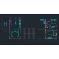 Two-Storey House Plan AutoCAD DWG
