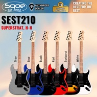 SQOE SEST210 Super Stratocaster Body HH Electric Guitar Rosewood Fretboard ( SEST / SEST-210 / ST )