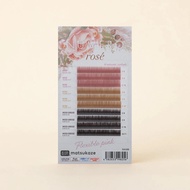 NUMERO Color Matte Volume & Flat Lash Trialsheet ROSE＆ECRU & MOSS GREIGE