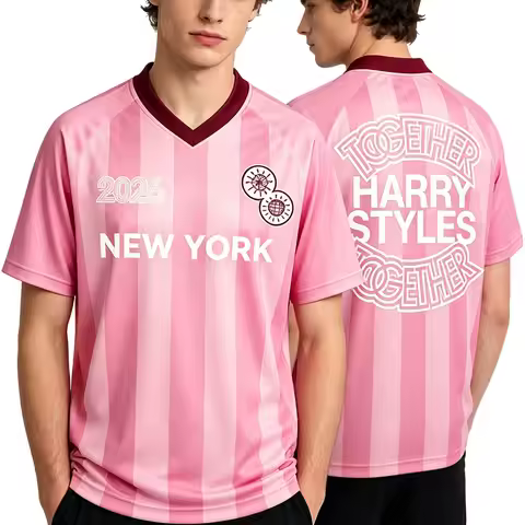 Men Women Clothing Together, Together Harrystyles Jersey Football Tee Unisex Streetwear Loose Short 
