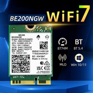 Intel BE200NGW WiFi 7 Laptop Wireless Adapter Bluetooth Desktop M.2 NGFF Wireless Network Card Bluet