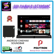 CODE POLYTRON TV 50 INCH PLD 50BUG5959 UHD 4K ANDROID CINEMAX SOUNDBAR