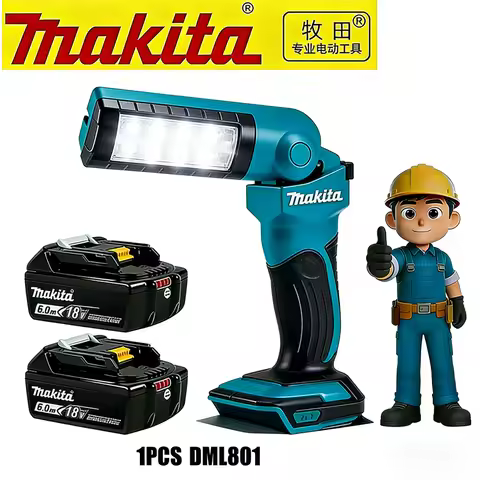 battery️ Original Makita DML801 18V LXT rechargeable work light folding desk lamp LED flashlight is 