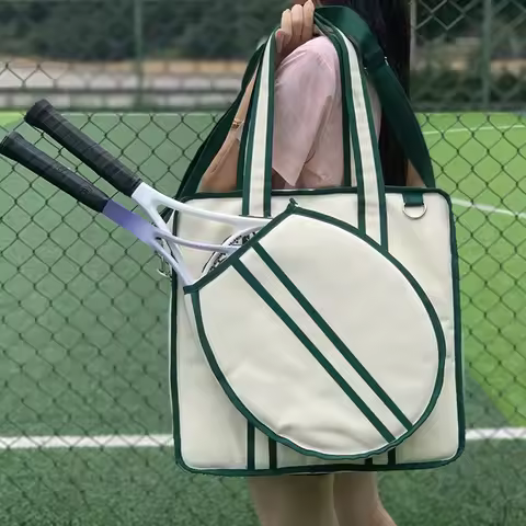 Tennis Tote Bag Waterproof Tennis Racket Bag Tennis Racket Shoulder Bag Pickleball Bag for Men and W