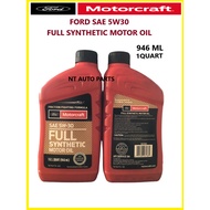 Genuine Ford Motorcraft Engine Oil Fully Synthetic SAE 5W30 5W-30 946ml 1 Quater