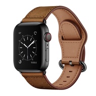 สายนาฬิกา Apple Watch หนังแท้ ขนาด 45mm 44mm สำหรับผู้ชายและผู้หญิง สายนาฬิกาแบบสร้างสรรค์ สายนาฬิกา
