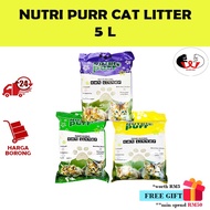 Nutri Purr Cat Litter / Pasir Kucing 5L[SHIP WITHIN 24 HOURS]