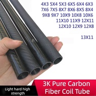 3K carbon fiber tube outer diameter 4 5 6 7 8 9 10 11 13 mm carbon fiber tube carbon fiber coil tube