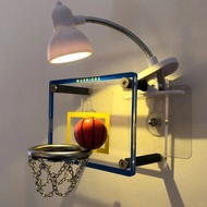 现货秒发篮球架迷你投篮框夜灯NBA球队创意桌面摆件送喜欢篮球男女生礼物 In-stock, instant delivery: Basketball stand, mini shooting hoop