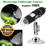 Digital Microscope Endoscope Camera Magnifier 500X USB Laptop PC Kamera Endoskop Zoom Pembesar Objek