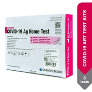 SD BIOSENSOR Standard Q Covid-19 Ag Home Test Antigen Rapid Self Test (ART) Kit, 5s