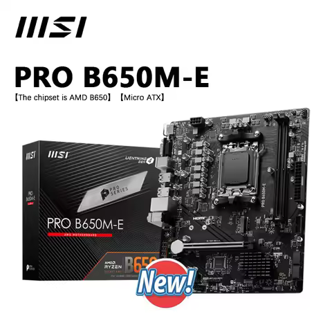 MSI PRO B650M-E Micro ATX NEW AMD B650 Socket AM5 Motherboard