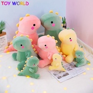 bantal peluk comel 20/30/40/50CM Dinosaur Pillow Plush Toys Four-sided Sponge Dinosaur Dolls Sofa pl