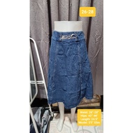 IEF Flyaway Blue Denim Maxi Skirt Size Large Waist 26" to 28" UKAY DL8