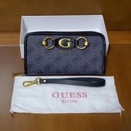 GUESS กระเป๋าสตางค์พิมพ์ลายใหม่ กระเป๋าใส่โทรศัพท์มือถือสไตล์ยุโรปและอเมริกา กระเป๋าสตางค์ใบยาวทำมือ