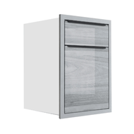 Global House KITZCHO ตู้ลิ้นชัก GLOSSY KEM-GLR-S-D2-6040X-CW สีคริสตัลไวท์ รับประกันของเเท้!