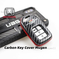 For Honda Civic Jazz  Brv Crv City Accord Carbon Key Cover 2021 Mugen honda civic fc accessories typer key cover