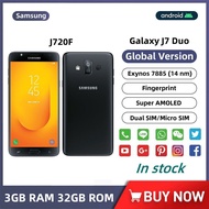 Samsung Galaxy J7 Duo J720F 5.5 นิ้ว Octa-core 3GB RAM 32GB ROM 13MP กล้องคู่ Dual SIM โทรศัพท์มือถือ Android
