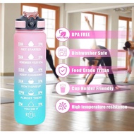 1 LITER Water Bottle Jumbo Motivational Water Bottle 12-156