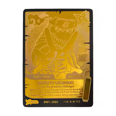 Proxy Excellence becomes legend: the Naruto Mythos TCG Gold Card English Anime Game Card