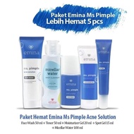 HOT DEALS PAKET SKINCARE EMINA ANTRI JERAWAT MS PIMPLE 5 PCS - 5 IN 1