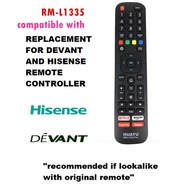 tv plus remotedevant remote control ☜DEVANT HISENSE UNIVERSAL REMOTE SMART TV LCD LED☬
