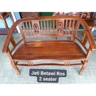 Kerusi Jati 2 seater / 3 seater - Jati Betawi U.S.A