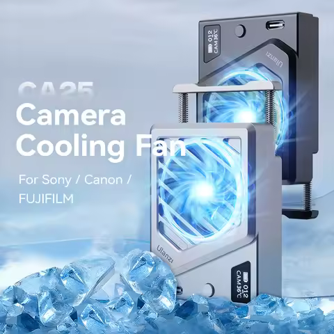 Ulanzi CA25 Camera Cooling Fan Radiator 4K Recording Kit Heat Sink For Sony ZV-E1 R6 Mark II FUJIFIL