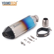 ท่อไอเสียรถจักรยานยนต์ท่อไอเสียท่อท้ายท่อ Akrapovic Muffler Pipe Universal สำหรับ Yamaha MT-15 R15 M