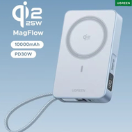 綠聯 - UGREEN MagFlow 磁吸無線行動電源 Qi2 25W 10000mAh