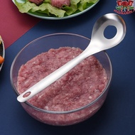 MALCOLM1 Meatball Maker Spoon, with Round Hole Stainless Steel Croquettes Meatball Spoon Mold, Kitch