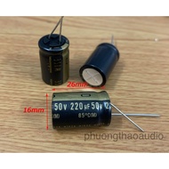 Nichicon Muse KZ Capacitor 220uF 50v, nichicon Polarized Capacitor 220uf 50v
