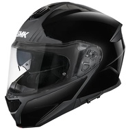 N1 FLIP UP HELMET SMK GULLWING S01 WITH CLEAR VISOR BLACK GL200