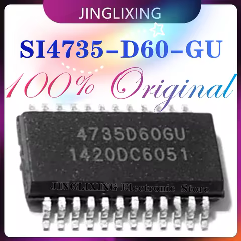 1pcs/lot New Original SI4735-D60-GU SSOP-24 SI4735 4735D60GU SI4735 D60 GU in stock