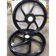 LC135 SPORT RIM ENKEI FULL CHOP HITAM SILVER free tubeless nut