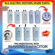 Topo Running capacitor 45uf 50uf 60uf 65uf 70uf 90uf 80uf 100uf 450vac water pump parts