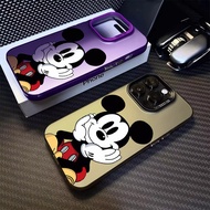 Facial Support Mickey Phone Case Compatible for IPhone 11 12 13 14 15 Pro Max X XR XS MAX 7/8 Plus Se2020 Luxury Hard Shockproof Case