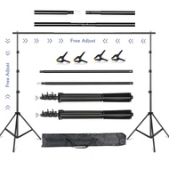 2.6x3M (HxW) Background Stand Studio Photography Stand Adjustable Studio Background Stand with Bag