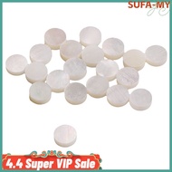 {Dalam Stok}【SUFA】12PCS 6MM White Mother of Pearl Inlay Dots Tone Point Guitar Fretboard Accessory