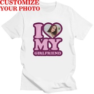 New I Love My Girlfriend Heart My-Girlfriend T-Shirt Custom GF Valentine's Day Gift Costume