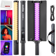 Godox LC500R Mini RGB LED Light Stick Lighting Adjustable 360° Full Color with Barndoor