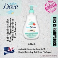 Dove Baby Wash, Baby, Sensitive Skin Care, Hypoallergenic Wash, Fragrance Free, 384 ml
