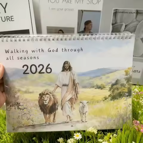 2026 Bible Verse Calendar Christian Religious Desk Calendar Inspirational Catholic Daily Planner New