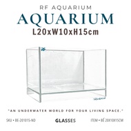Mini Bottom Lifting Fish Tank Size 20x10x15cm Raised Bottom 2cm | RF Aquarium